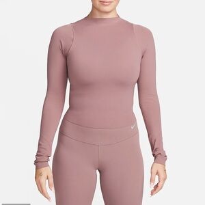 Mock neck dri fit long sleeve top